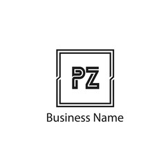Initial letter PZ Logo Template Design