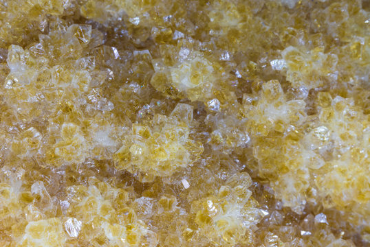 Citrine quartz macro