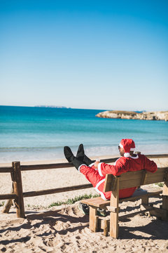 Santa on vacation. Or 26th of December