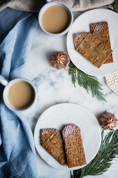 Homemade spekulatius cookies