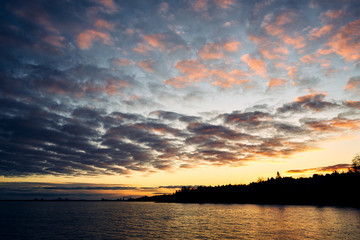 Golden Sunset of Lake Superior Duluth Minnesota
