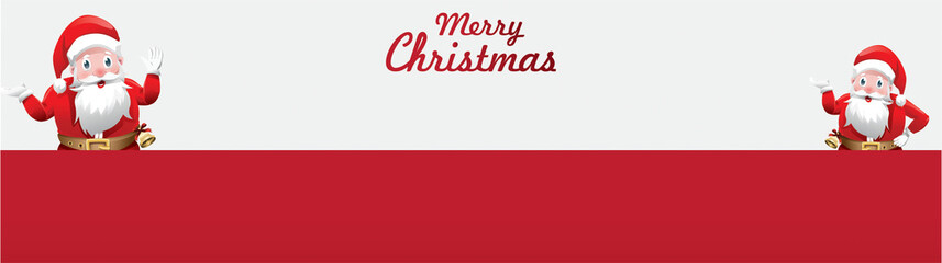 Merry Christmas and Happy New Year. Illustration of Santa Claus on the sky with reindeer sleigh and bag of gift, paper art and digital craft style