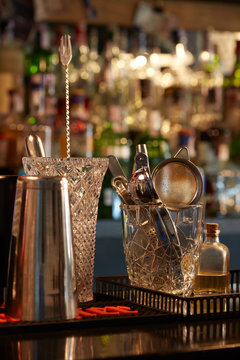 set bar accessories for cocktails