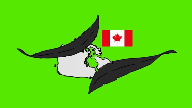 Canada - Hand Drawn Animation - 2D Drawing