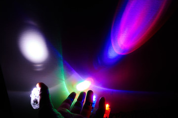 multi-color finger lights 