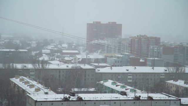 Russian City in the Winter