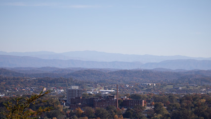 Great Smoky Mountains seen from Knoxville, TN - obrazy, fototapety, plakaty