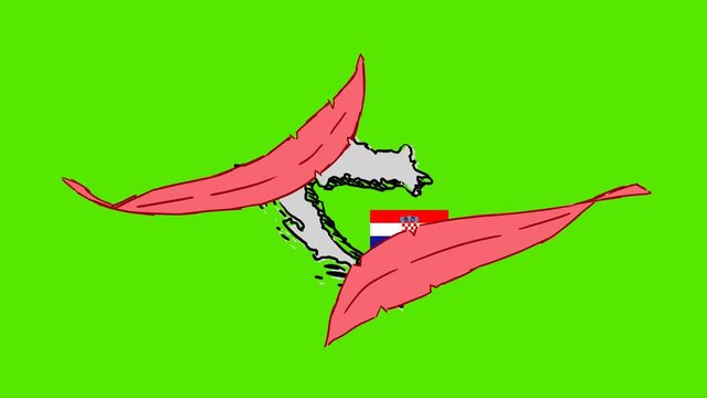 Croatia - Hand Drawn Animation - 2D Drawing