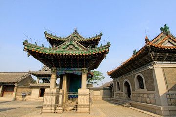 Memorial building landscape in Jijue Temple, China...