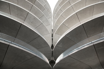 Grey spiral building