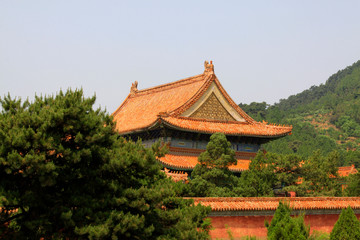 Building scenery in the Eastern Tombs of the Qing Dynasty, China...