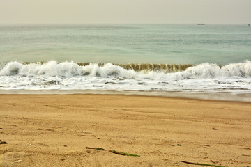 Beautiful ocean wave. Wonderful seascape. Marine background. Stunning nature. Sweet memories about your travel & vacation. Panoramic skyline