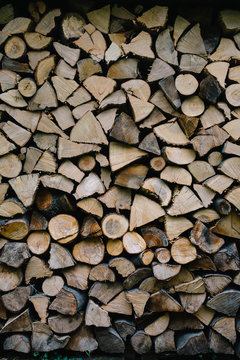 Chopped wood