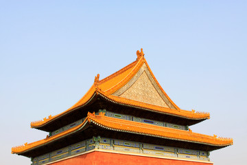 Fototapeta premium traditional Chinese style carved wooden architecture