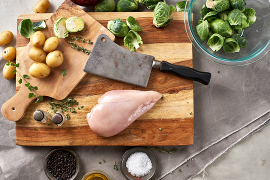 All the Ingredients for a Healthy, Wholesome, Organic Dinner fro