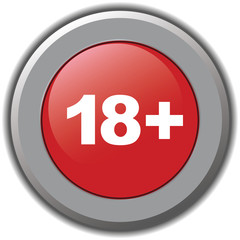 Fototapeta premium 18+ icon