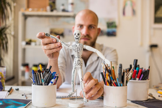 Artist at work