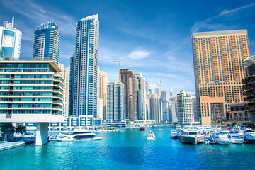 Fototapeta na wymiar Amazing View of Dubai Marina