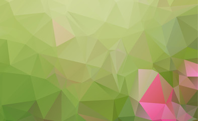 Abstract green which consist of triangles. Geometric background in Origami style with gradient. Triangular design for your business.