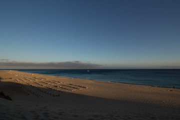 natural landscape of sea rocks and sand