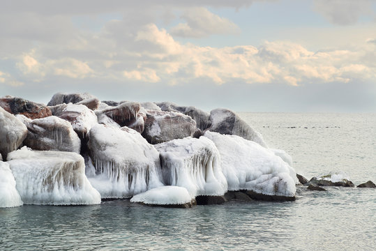 Ice Covered Rocks