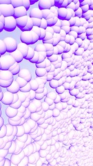 3d rendering picture of pink balls. Abstract wallpaper and background. 3D illustration