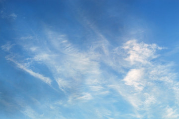 the sky in the clouds