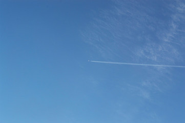 the sky in the clouds