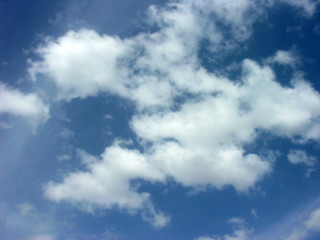 blue sky with clouds