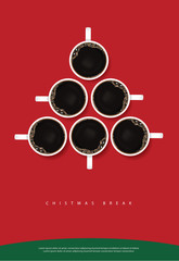 Coffee Poster Advertisement Flayers Vector Illustration