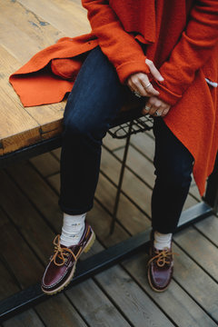 Portrait of pretty androgyne woman