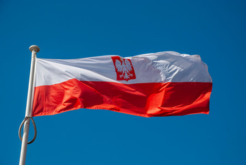 Naklejka na ściany i meble Flagge von Polen