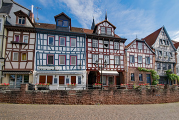 In der Altstadt von Gelnhausen, Hessen, Deutschland 