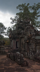 Inside one of the famous UNESCO Angkor temples, Ta Keo, near Siem Reap in Cambodia