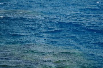 Blue sea water. Ocean surface for natural background