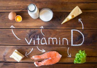 Foods containing and rich in vitamin D