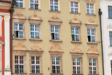 Fototapeta na wymiar facade with many windows