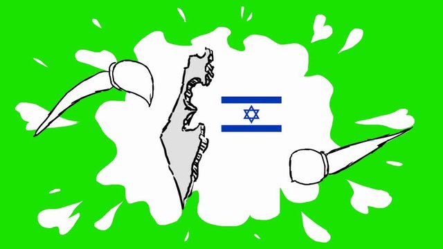 Israel - Hand Drawn Animation - 2D Drawing