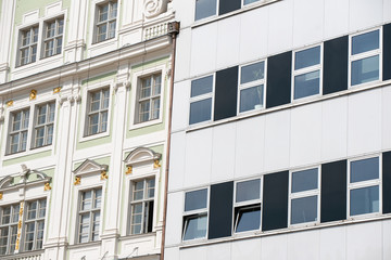 Fototapeta premium two different buildings