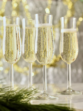 Champagne in Flutes