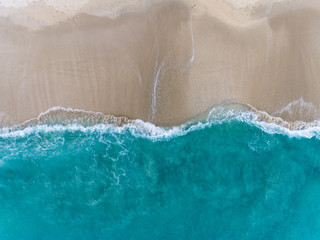 Aerial view of the ocean