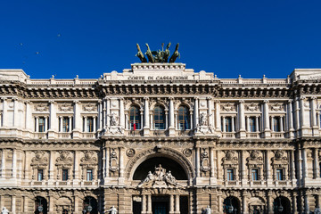 Building of the Palace of Justice in Rome, Italy