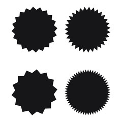Fototapeta premium Starburst, sunburst badges, vector stickers