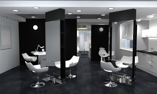 Beauty Saloon, Interior Visualization, 3D Illustration