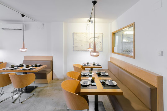 Luxury space upscale in a japanese restaurant