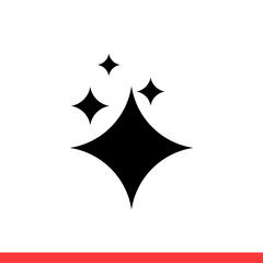 Shine icon, vector illustration