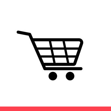 Shopping card icon, vector illustration