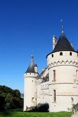 Fototapeta na wymiar Chaumont-sur-Loire, france, fortress , Renaissance style, façade, castle, park, Loire Valley, architecture, ancient, old, building, stone, landmark,