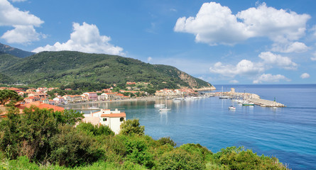 Urlaubsort Marciana Marina auf der Insel Elba,Toskana,Mittelmeer,Italien