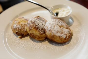 Cottage cheese pancakes